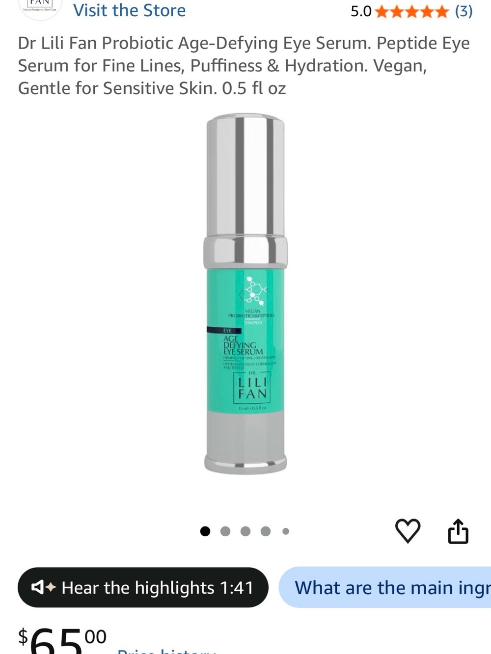 Age-Defying Eye Serum — Turquoise